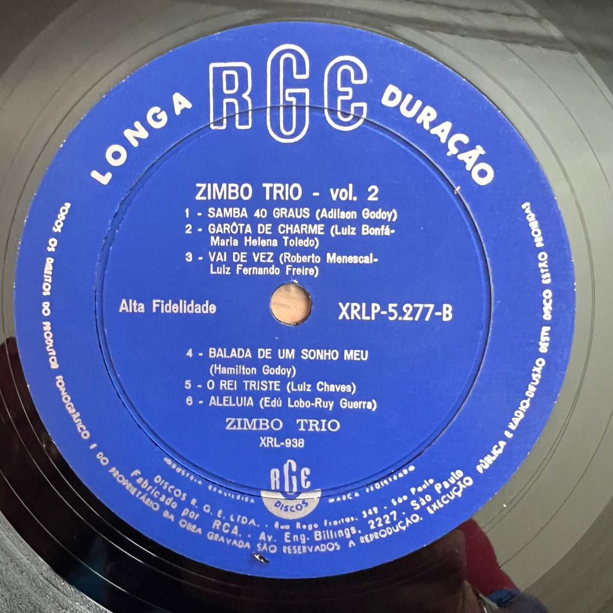 Zimbo Trio - Vol. 2 / 1. Brasil-Press. 1965 - (VG++/VG++)
