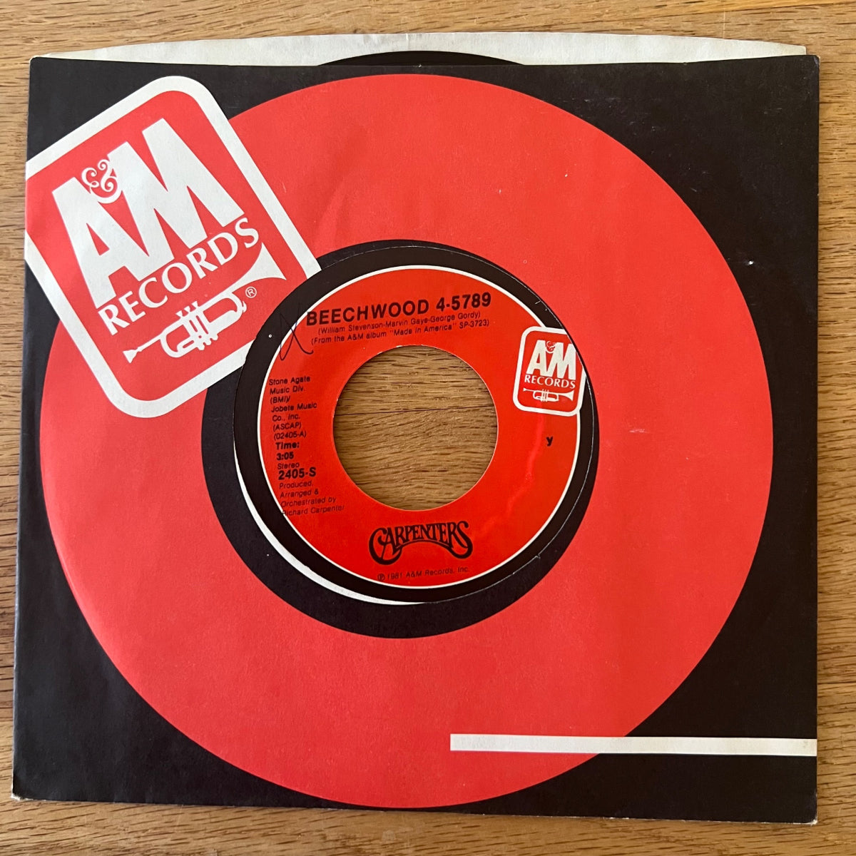Carpenters - Beechwood 4-5789 / 1. US-Press. 1981 - (M-/M-)