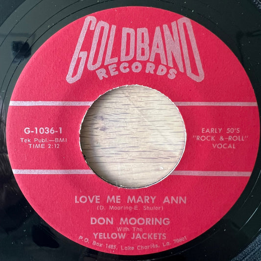 Don Mooring & The Yellow Jacket - Love Me Mary Ann / 1. US-Press. 196? - (M-/Neutral)