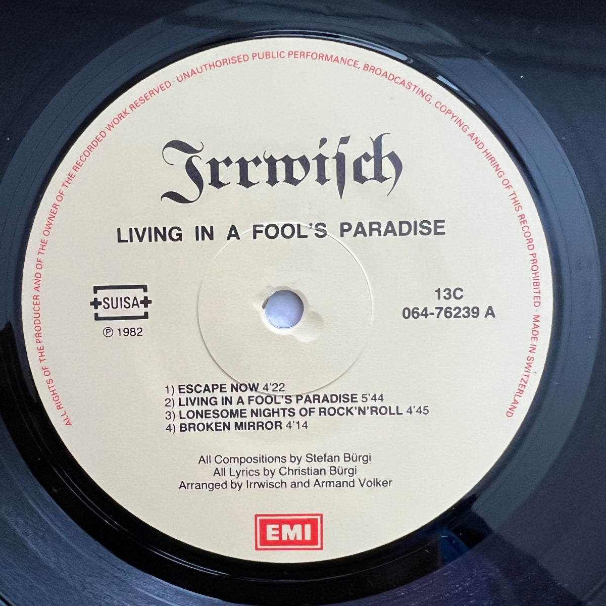 Irrwisch - Living In A Fool's Paradise / 1. Swiss 1982 - (M-/M-)