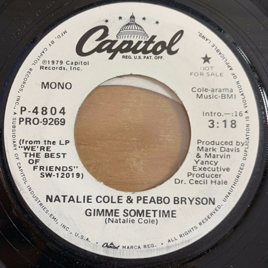 Natalie Cole & Peabo Bryson - Gimme Sometime / US-Promo 1979 - (M-/Neutral)
