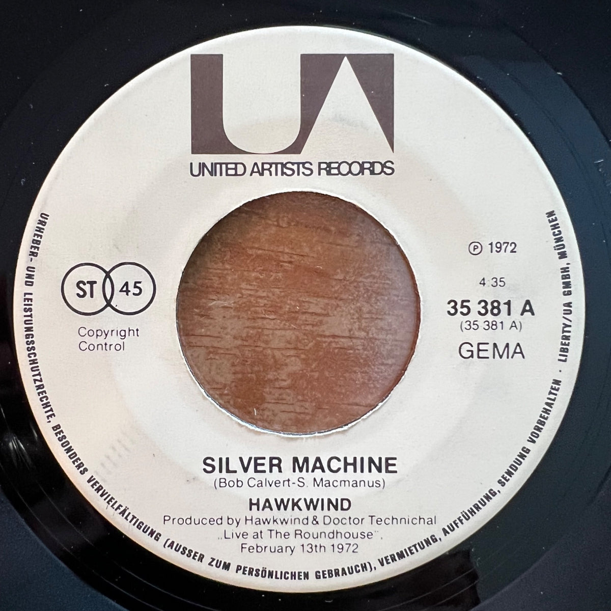 Hawkwind - Silver Machine / 1. D-Press. 1972 - (VG++/VG+)