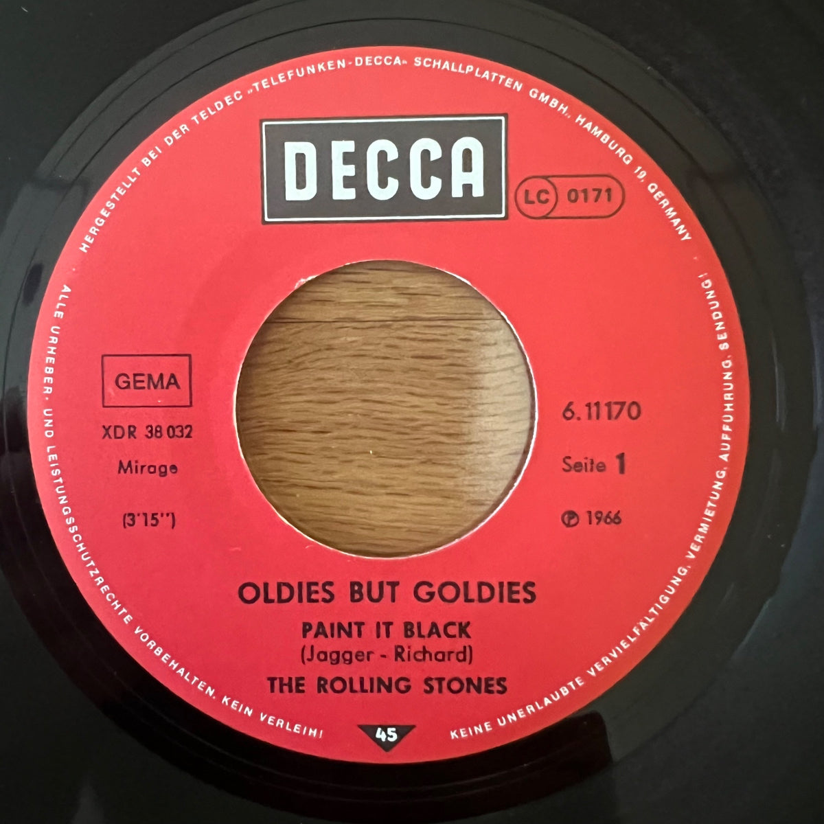 Rolling Stones - Paint It Black / D-Press. 1978 - (M-/VG++)