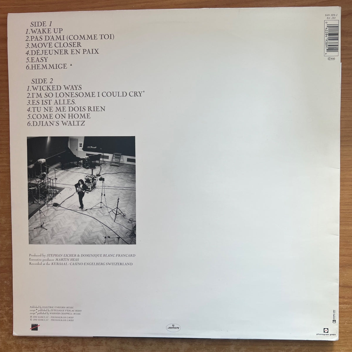 Stefan Eicher - Engelberg / 1. France-Press. 1991 - (M-/M-)