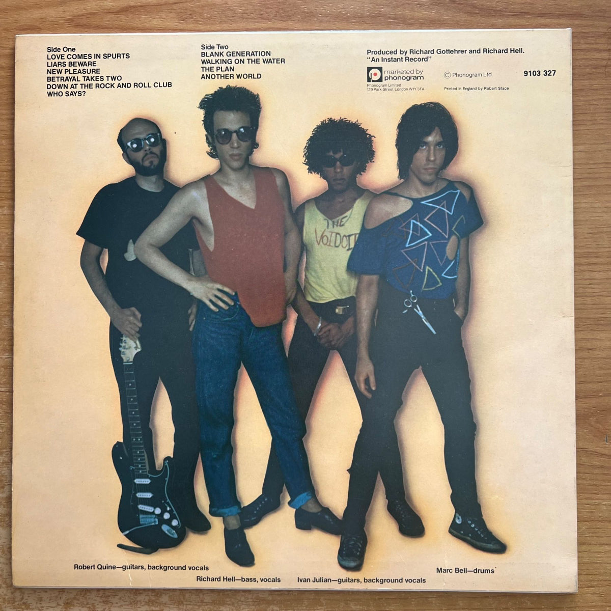 Richard Hell & The Voidoids - Blank Generation / 1. UK-Press. 1977 - (M-/M-)