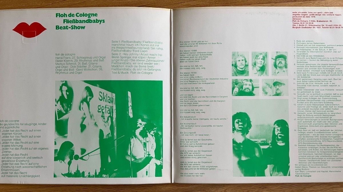 Floh De Cologne - Fliessbandbabys Beat Show / 1. D-Press. 1970 (M-/VG+)