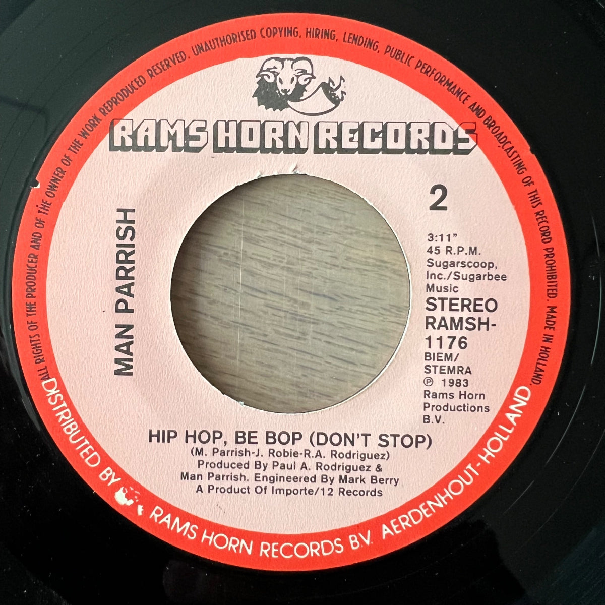 Man Parrish - Hip Hop, Be Bop / 1. NL-Press. 1983 - (VG+/VG+)