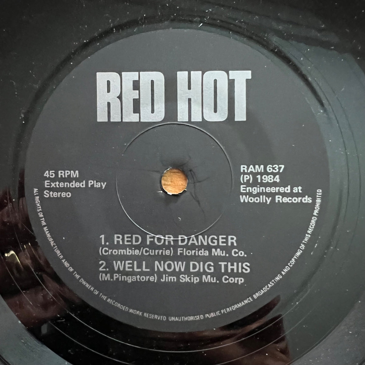 Red Hot - Red For Danger / 7" EP - 1. UK-Press. 1984 - (M-/VG+)