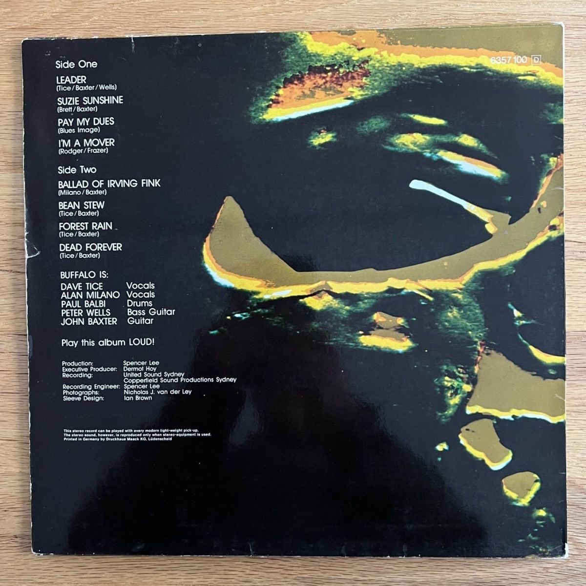 Buffalo - Dead Forever ... / 1er pressage allemand 1972 - (VG++/VG+)
