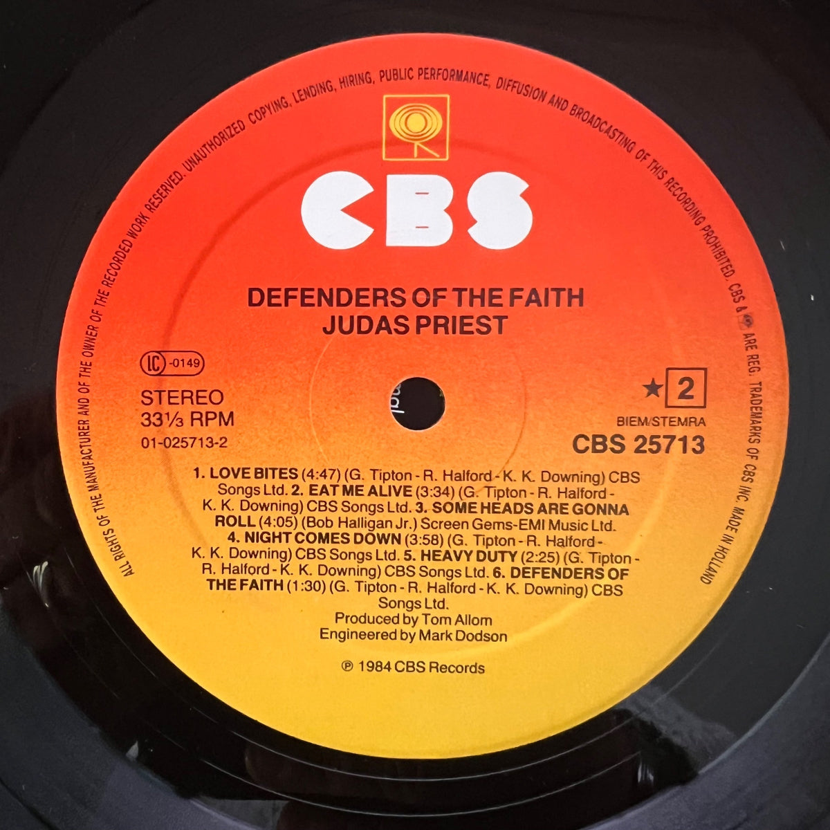 Judas Priest - Defenders Of The Faith / 1. NL-Press. 1984