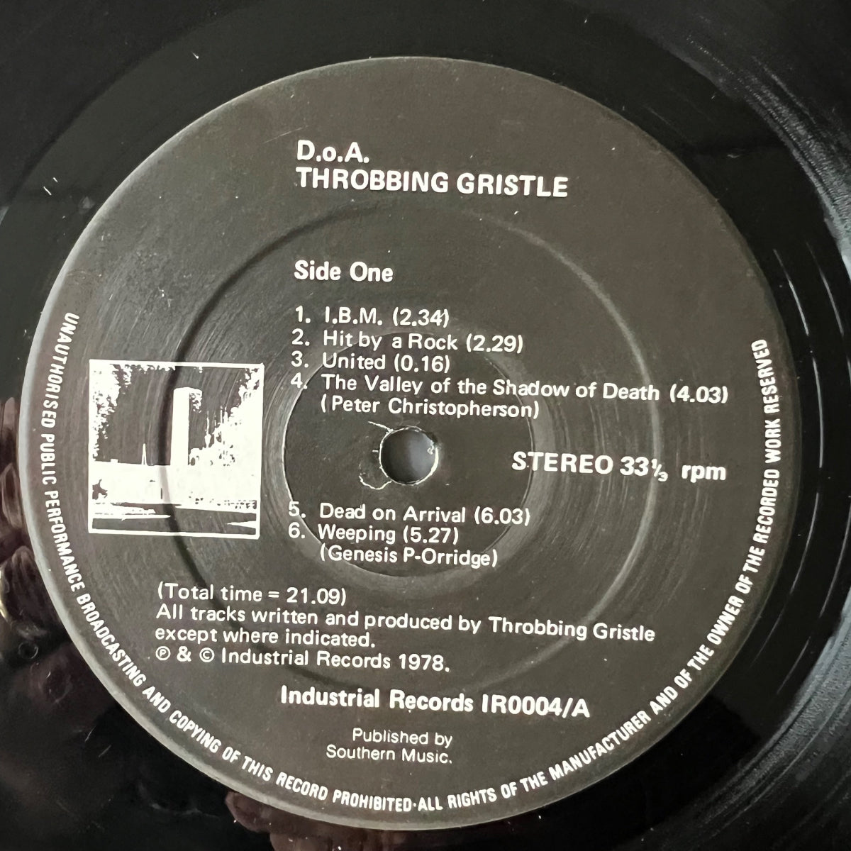 Throbbing Gristle - D.o.A The Third And Final Report / 1. UK-Press. 1978