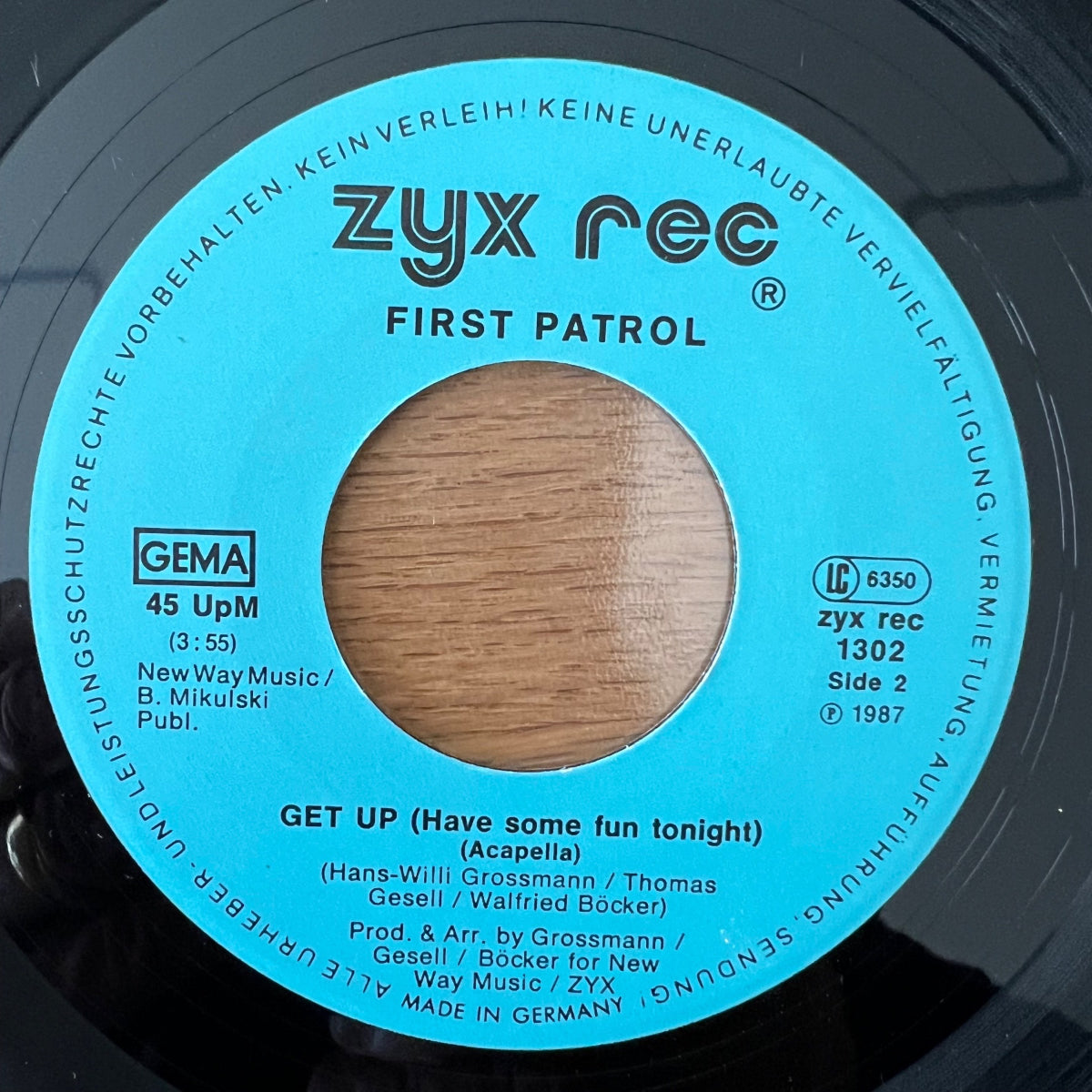 First Patrol - Get Up / 1. D-Press. 1987 - (M-/VG++)