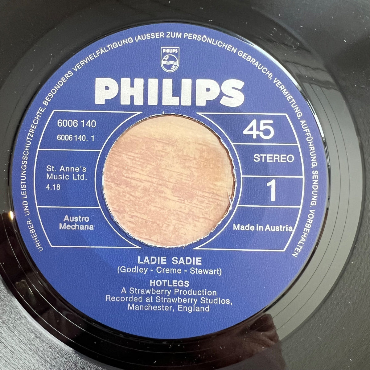 Hotlegs - Lady Sadie / 1. Austria-Press. 1971 - (M-/M-)