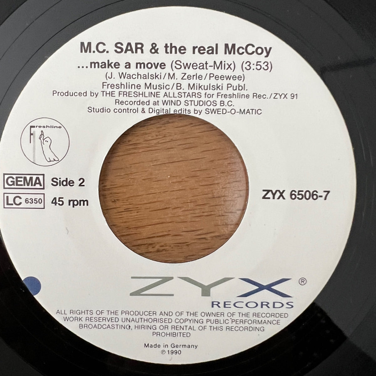 M.C. Sar & Real McCoy - Ake A Move! / 1. D-Press. 1991 - (M-/VG++)