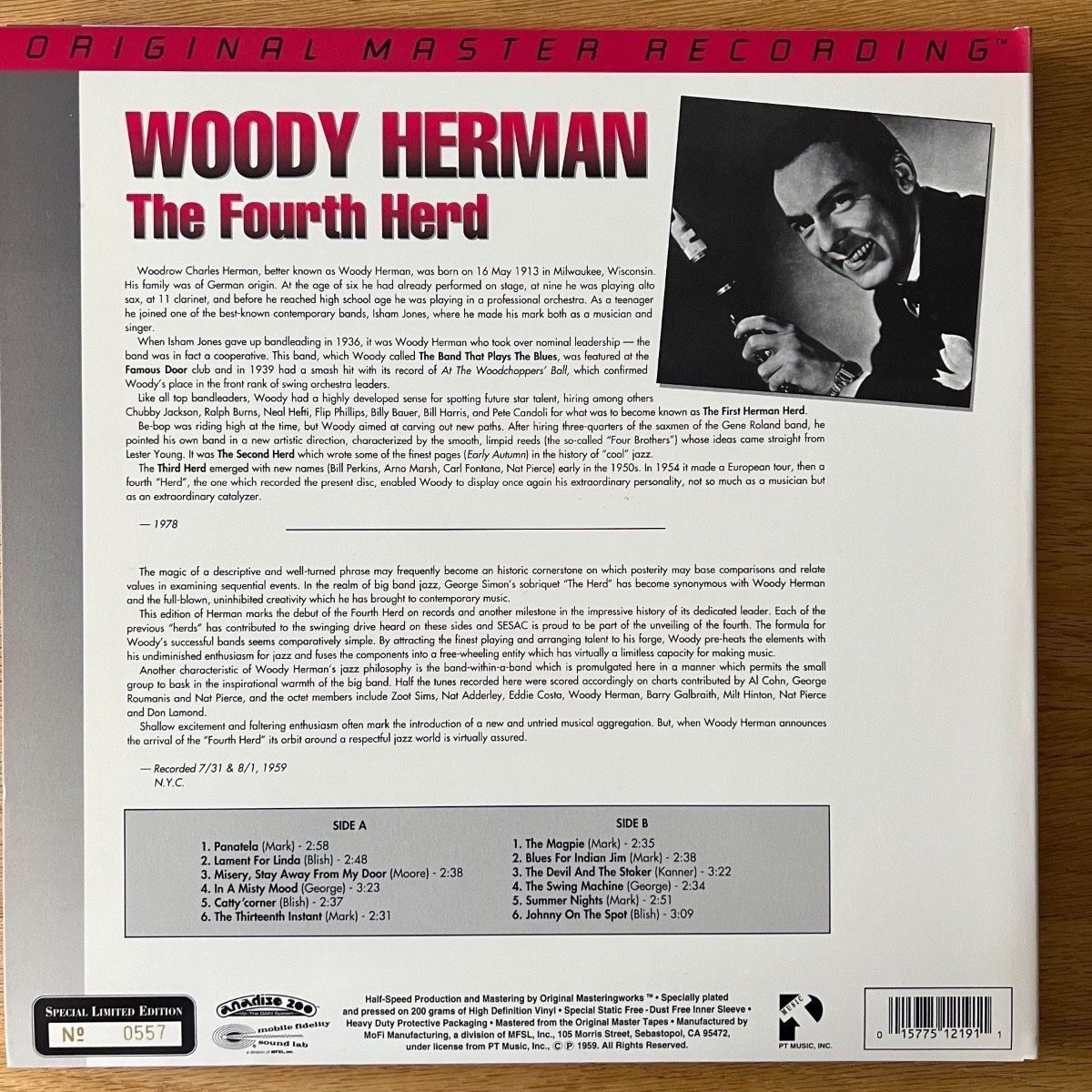Woody Herman - Th Fourth Herd / Audiophile MFSL 1995 - (M-/Mint)