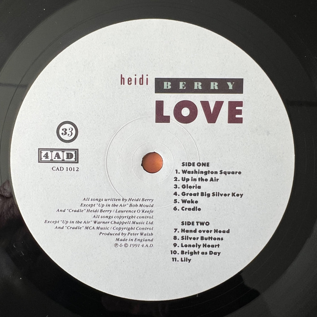 Heidi Berry - Love / 1. UK-Press. 1991 - (M-/M-)