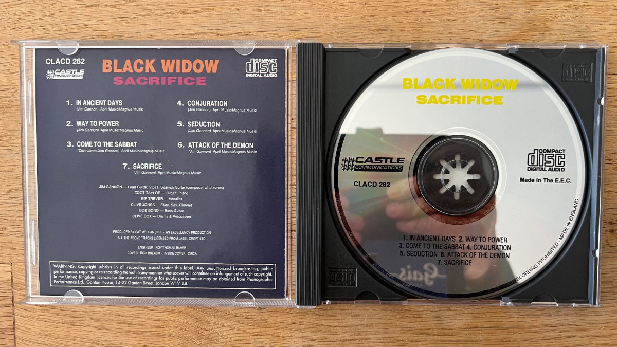 Black Widow - Sacrifice / CD - 1. UK-Press. 1992 - (M-/M-)