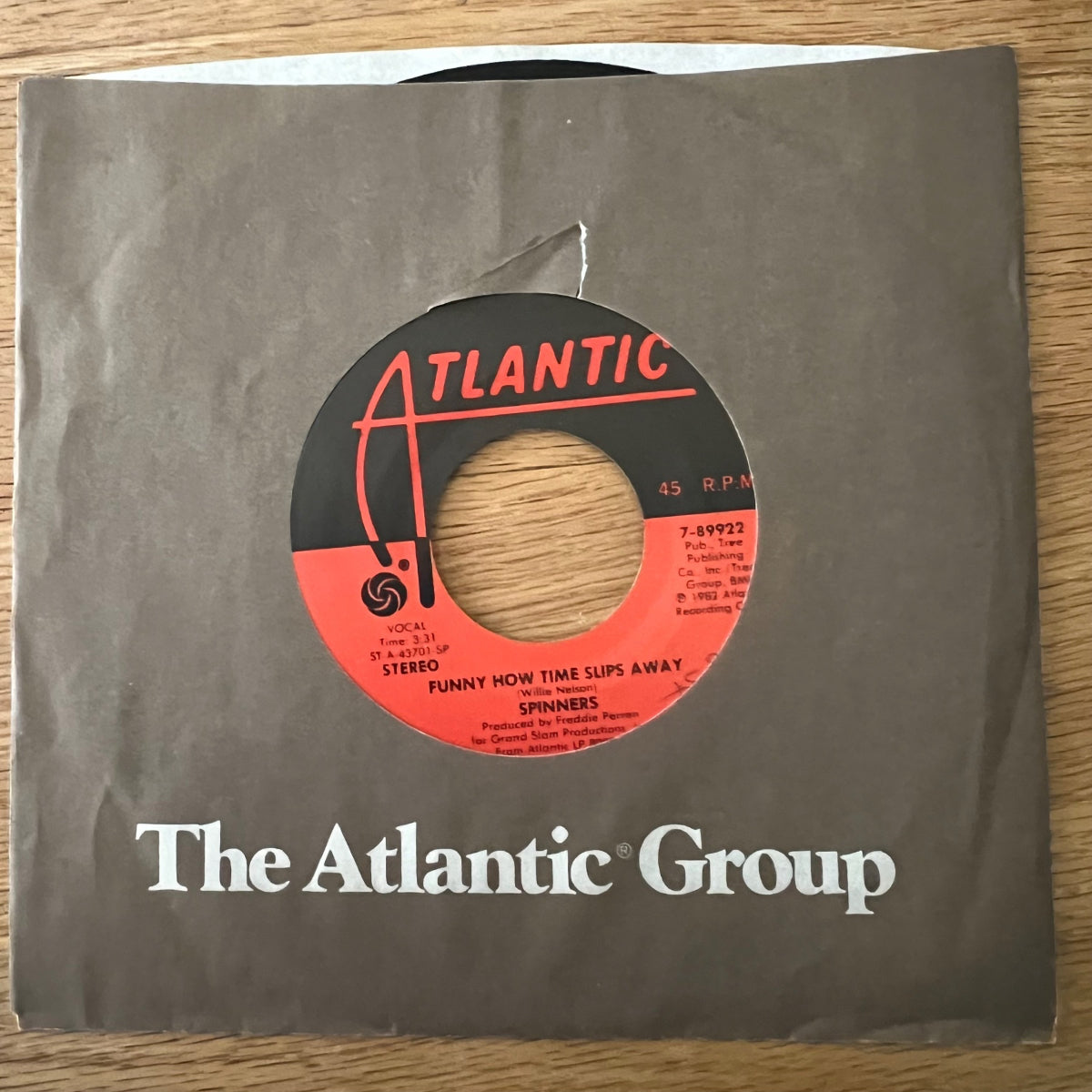 Spinners - Funny How Time Slips Away / 1. US-Press. 1982 - (VG++/VG++)