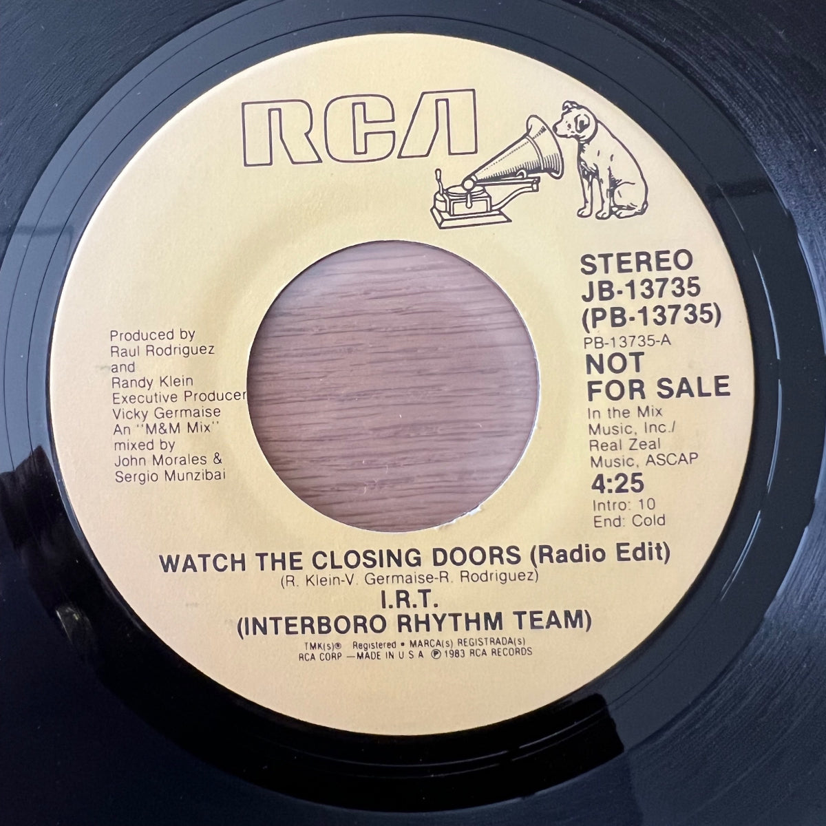 Inerboro Rhythm Team (I.R.T.) -Watch The Closing Doors / US-Promo 1984v - (M-/Neutral)