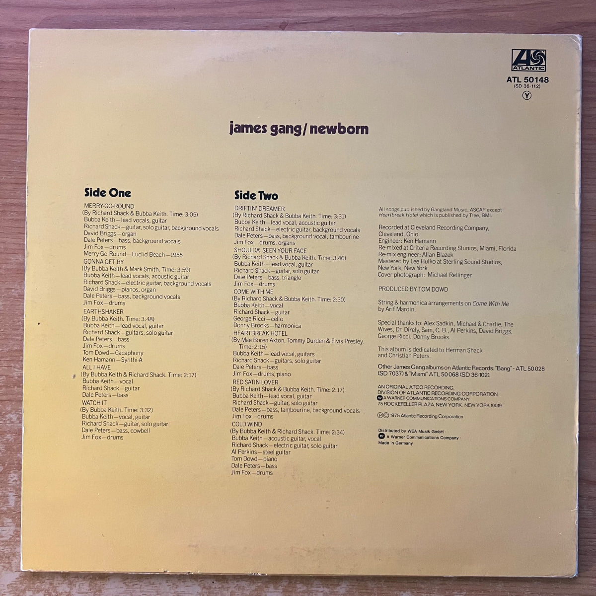 James Gang - Newborn / 1. D-Press. 1975 - (M-/VG+)