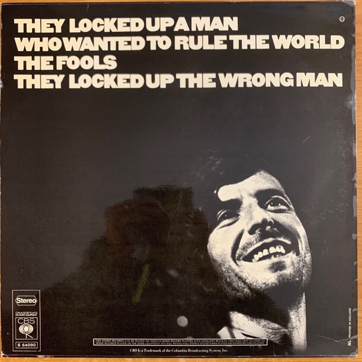 Leonard Cohen - Songs Of Love And Hate / 1. NL Press. 1971 - (VG++/VG+)