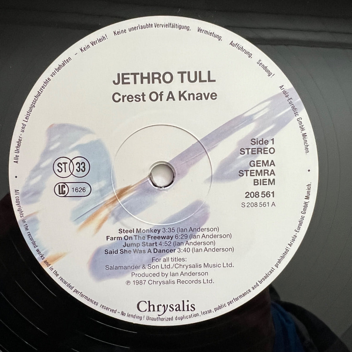 Jethro Tull - Crest Of A Knave / 1. EU-Press. 1987 - (M-/VG++)