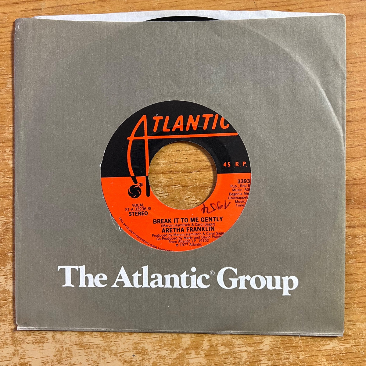 Aretha Franklin - Break It To Me Gently / 1. US-Press. 1977 - (M-/VG++)