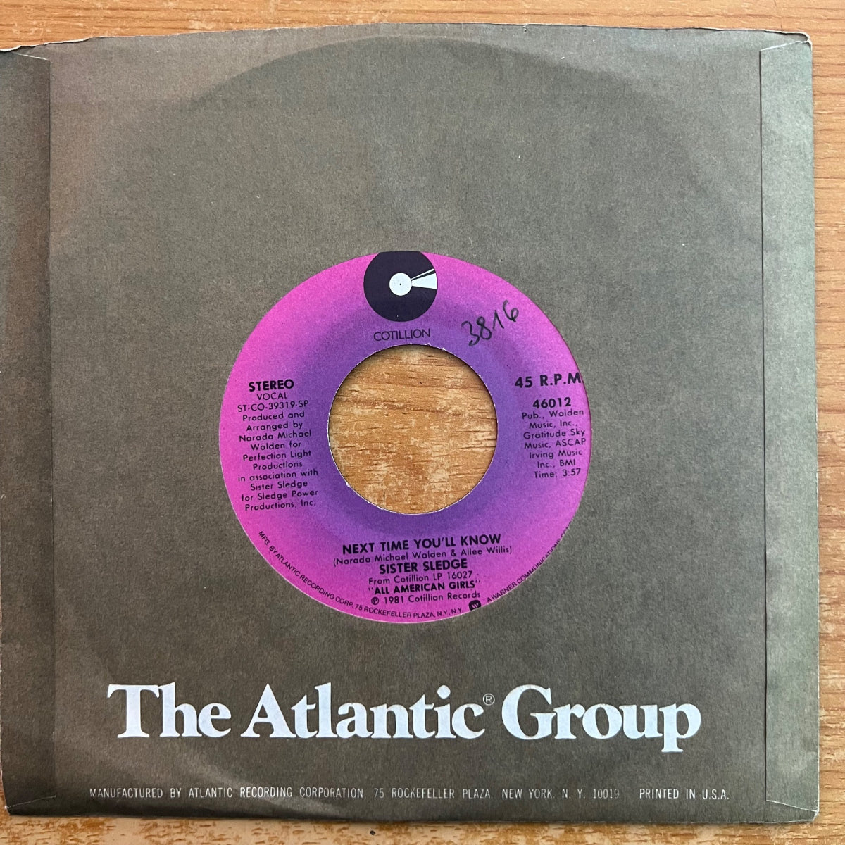 Sister Sledge - Next Time You'll Know / 1. US-Press. 1981 - (M-/VG++)