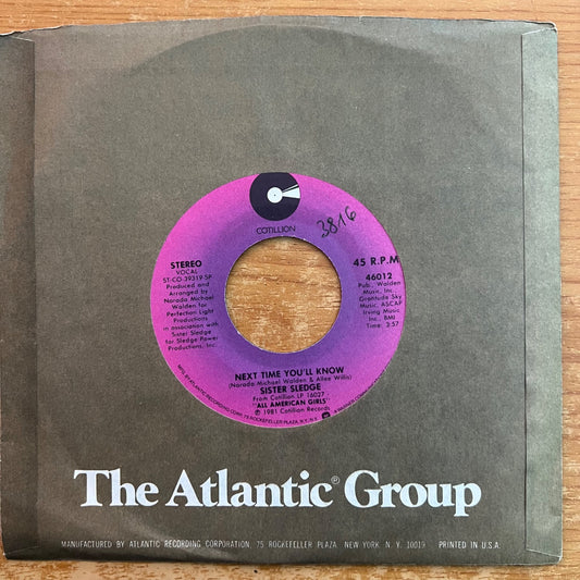 Sister Sledge - Next Time You'll Know / 1. US-Press. 1981 - (M-/VG++)