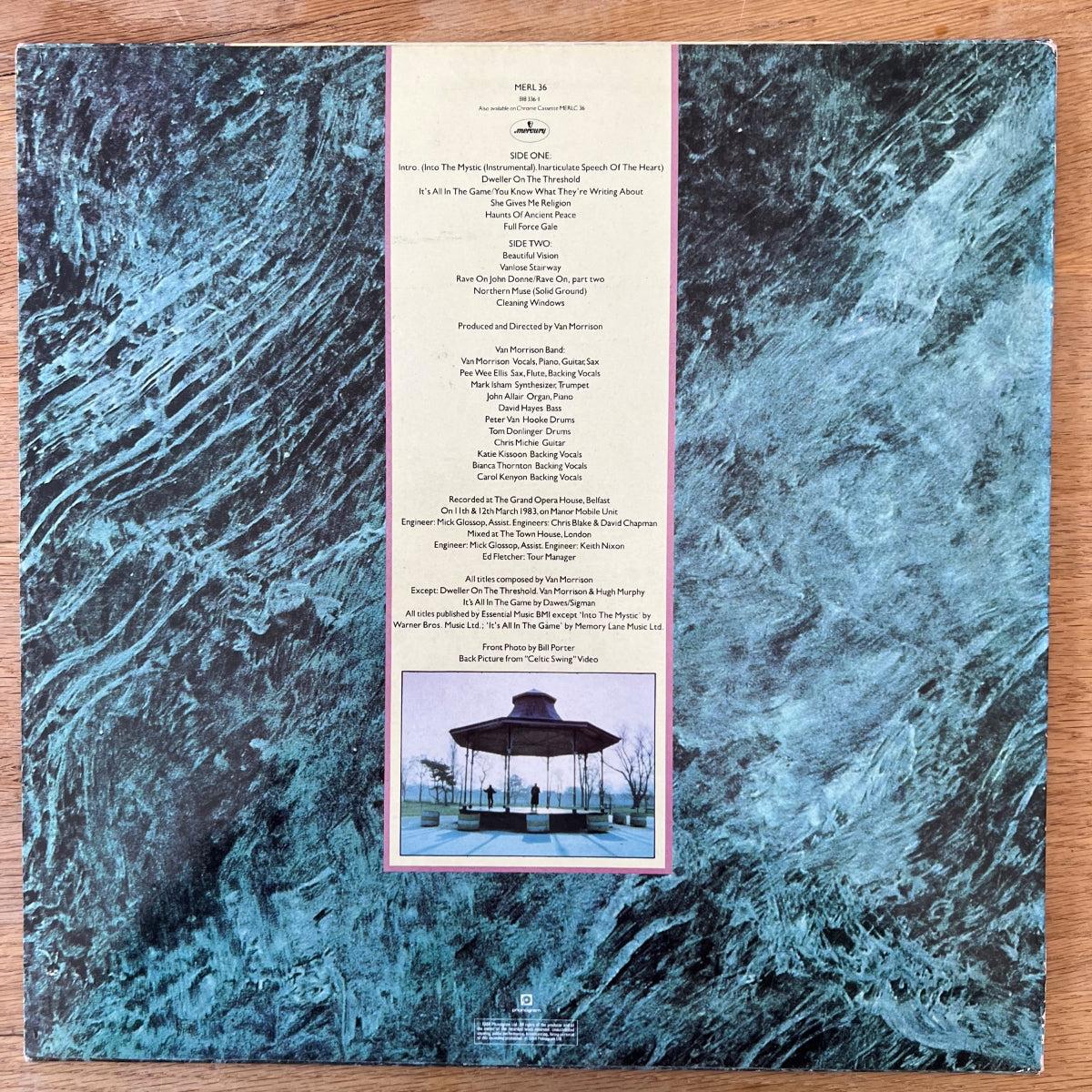 Van Morrison -. Live At The Grand Opera House Belfast / 1st UK Press. 1984 - (M-/M-)
