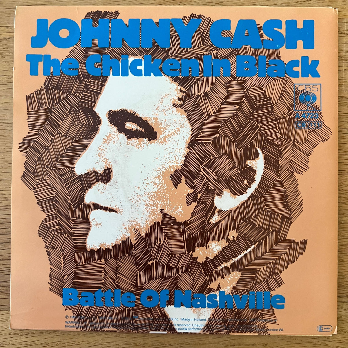 Johnny Cash - Chicken In Black / 1. NL-Press. 1984 - (M-/M-)