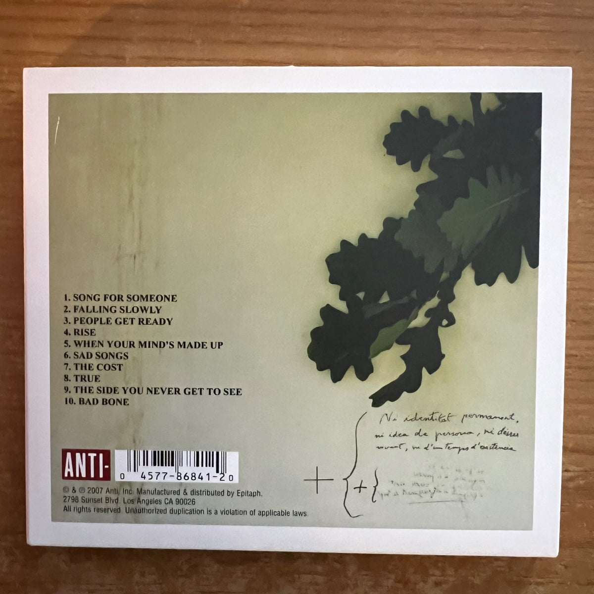 Frames - The Cost / CD - 1. Ireland-Press. 2006 - Digipak - (M-/M-)