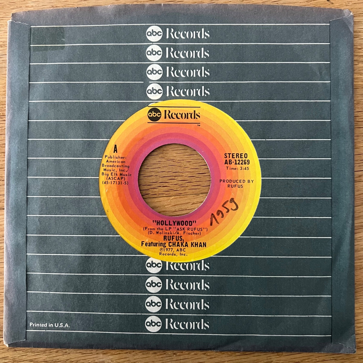 Rufus feat. Chaka Khan - Hollywood / 1. US-Press.1977 - (M-/VG++)