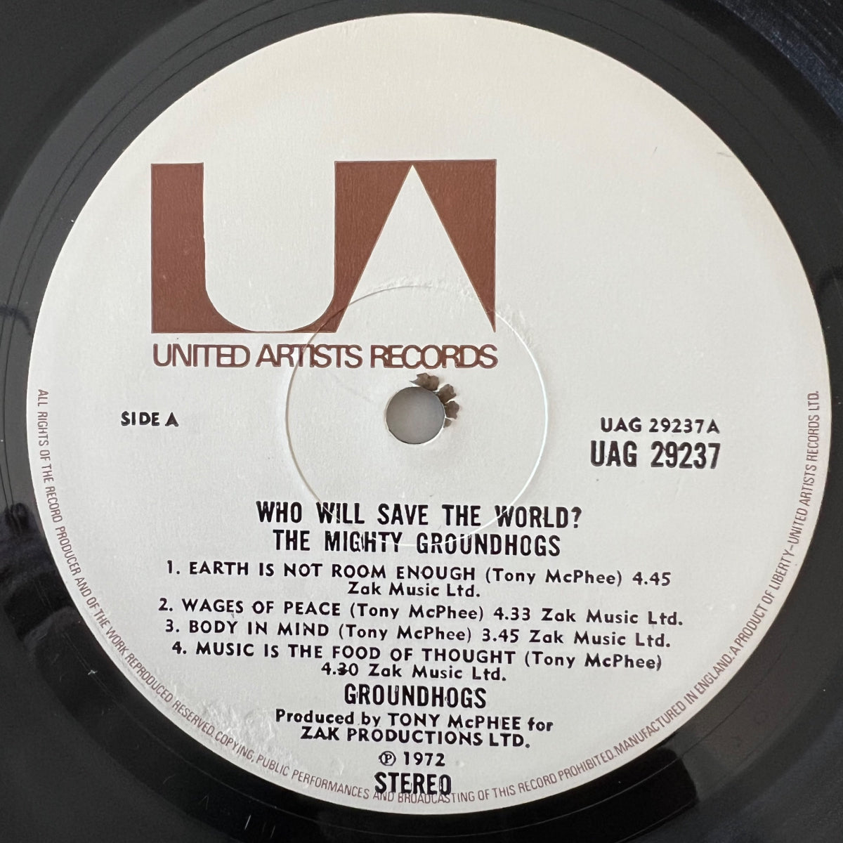 Groundhogs - Who Will Save The World? / 1. UK-Press. 1972 - (VG++/VG++)