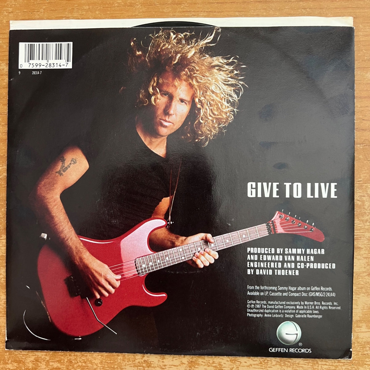 Sammy Hagar - Give To Live / 1. US-Press. 1987 - (M-/M-)