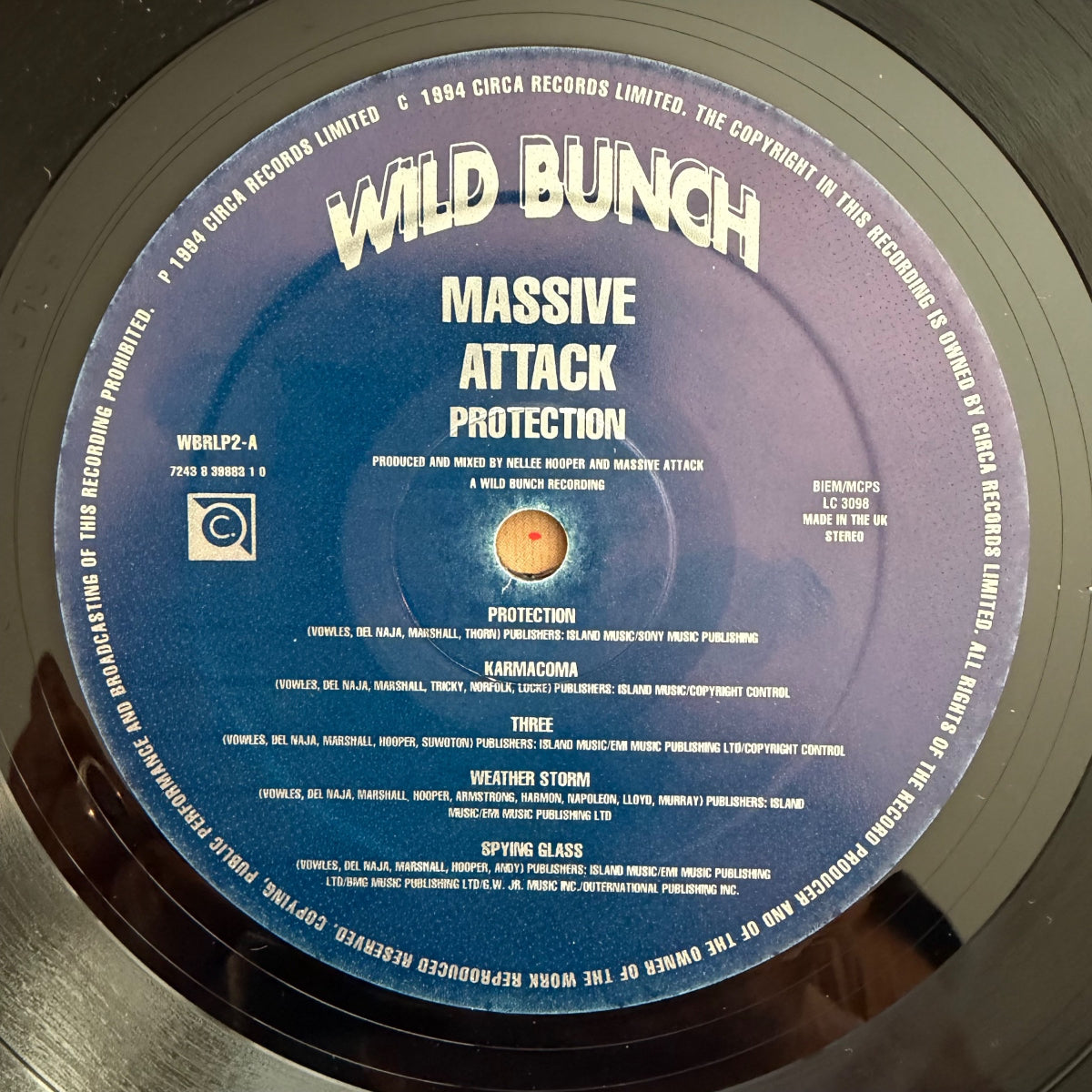 Massive Attack - Protection / 1. EU-Press. 1994 - (M-/Mint)