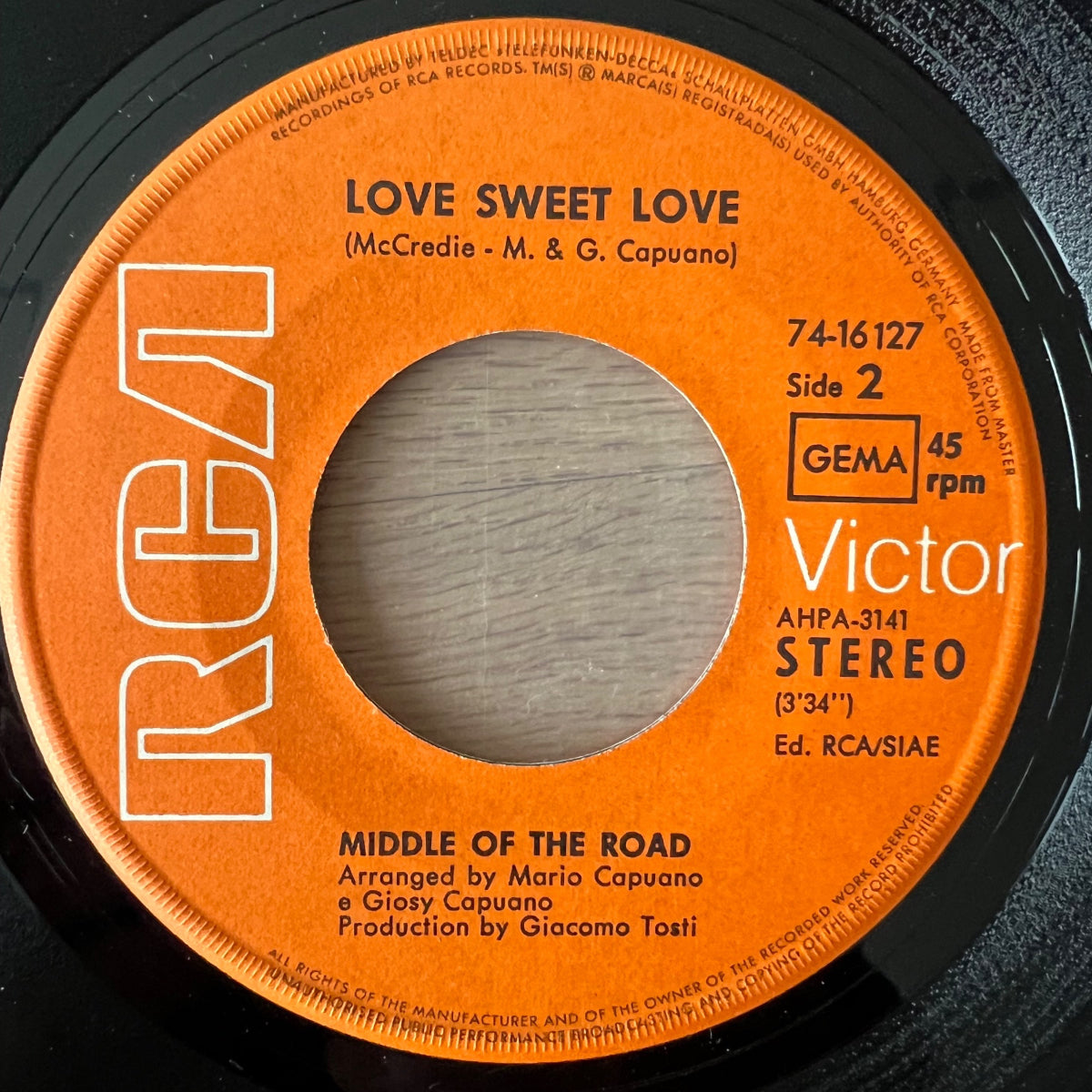 Middle Of The Road - Sacramento / 1. D-Press. 1972 - (VG++/M-)