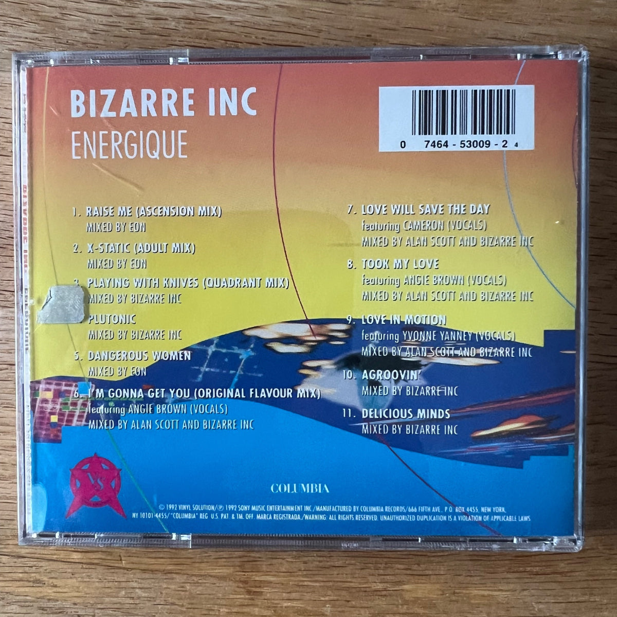Bizarre Inc - Energique / CD - 1. US-Press. 1992 - (M-/M-)