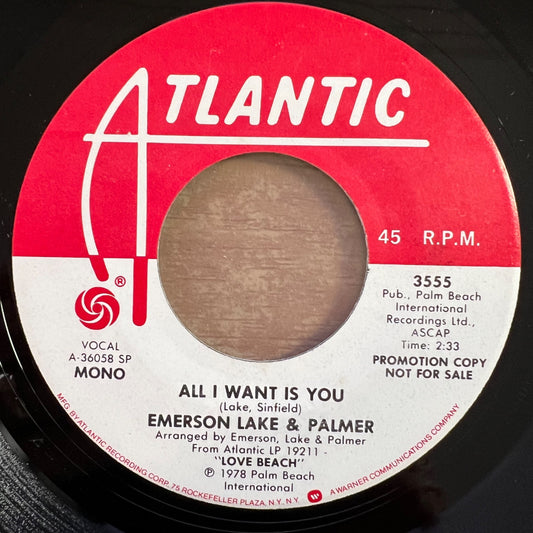 Emerson, Lake & Palmer - All I Want Is You / US-Promo 1978 - (M-/Neutral)