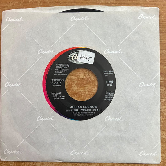 Julian Lennon - Time Will Teach Us All / 1. US-Press. 1986 - (M-/M-)