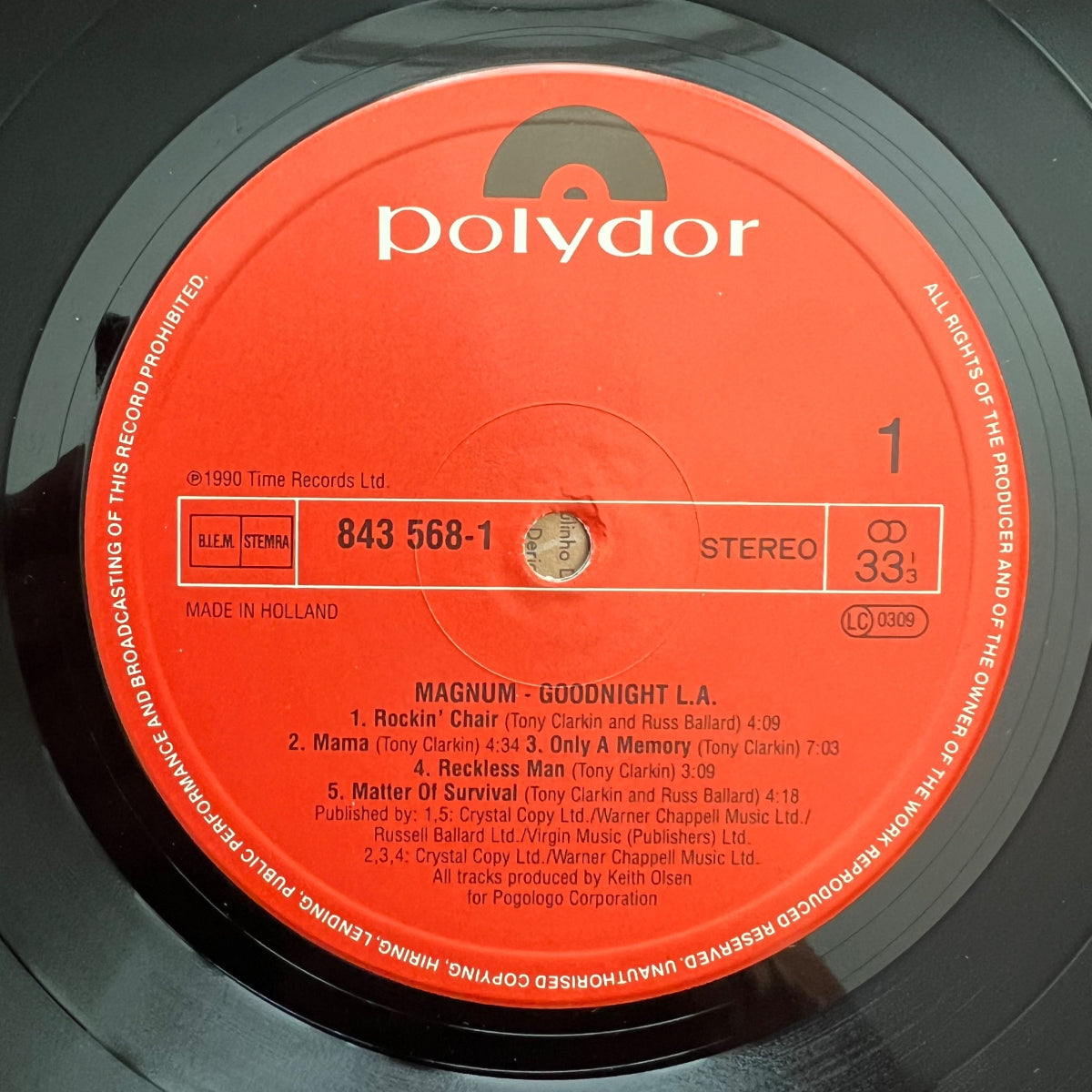 Magnum - Goodnight L.A. / 1. NL-Press. 1990 - (M-/VG+)