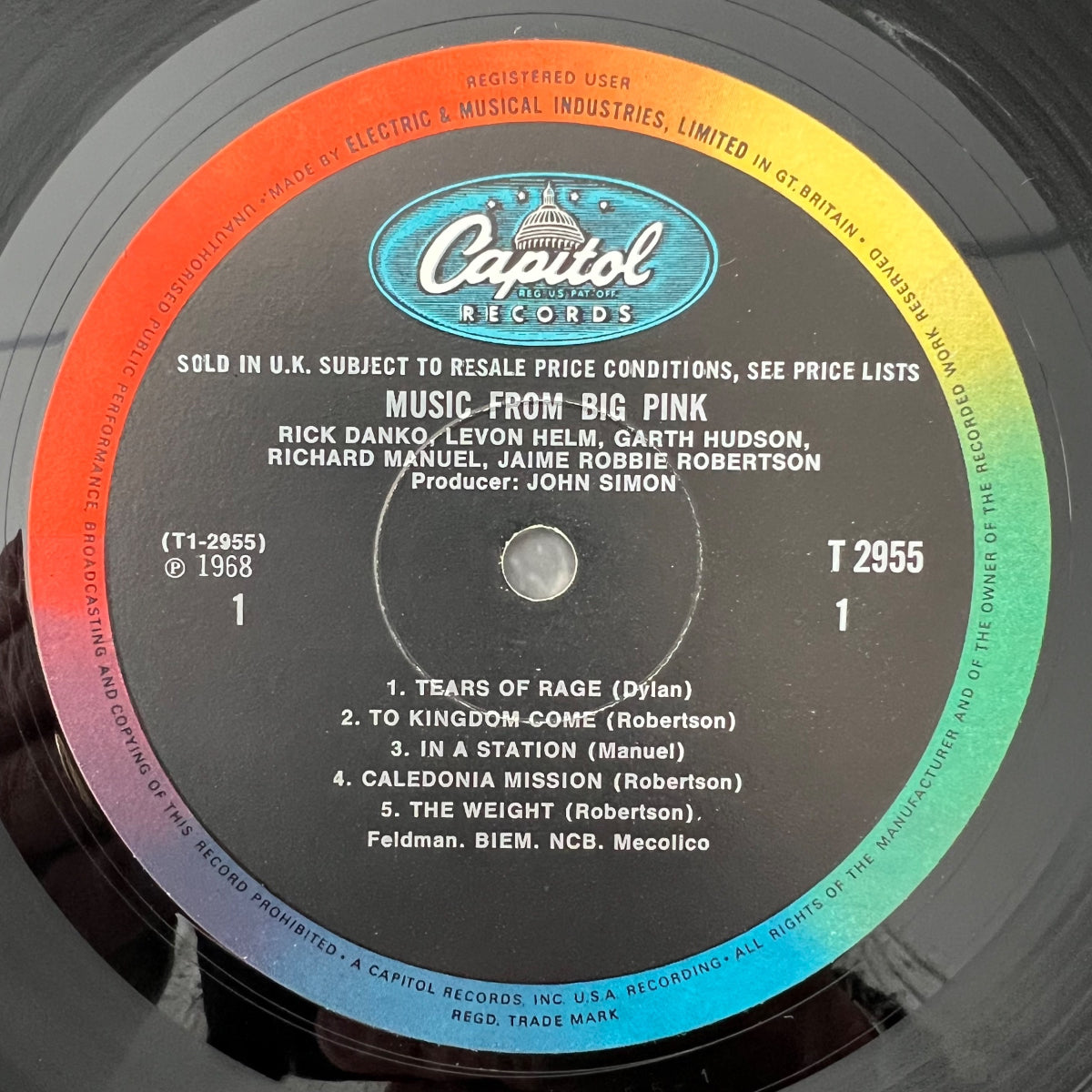Band - Music From Big Pink / 1. UK-Press. 1968 - Mono - (M-/VG++)