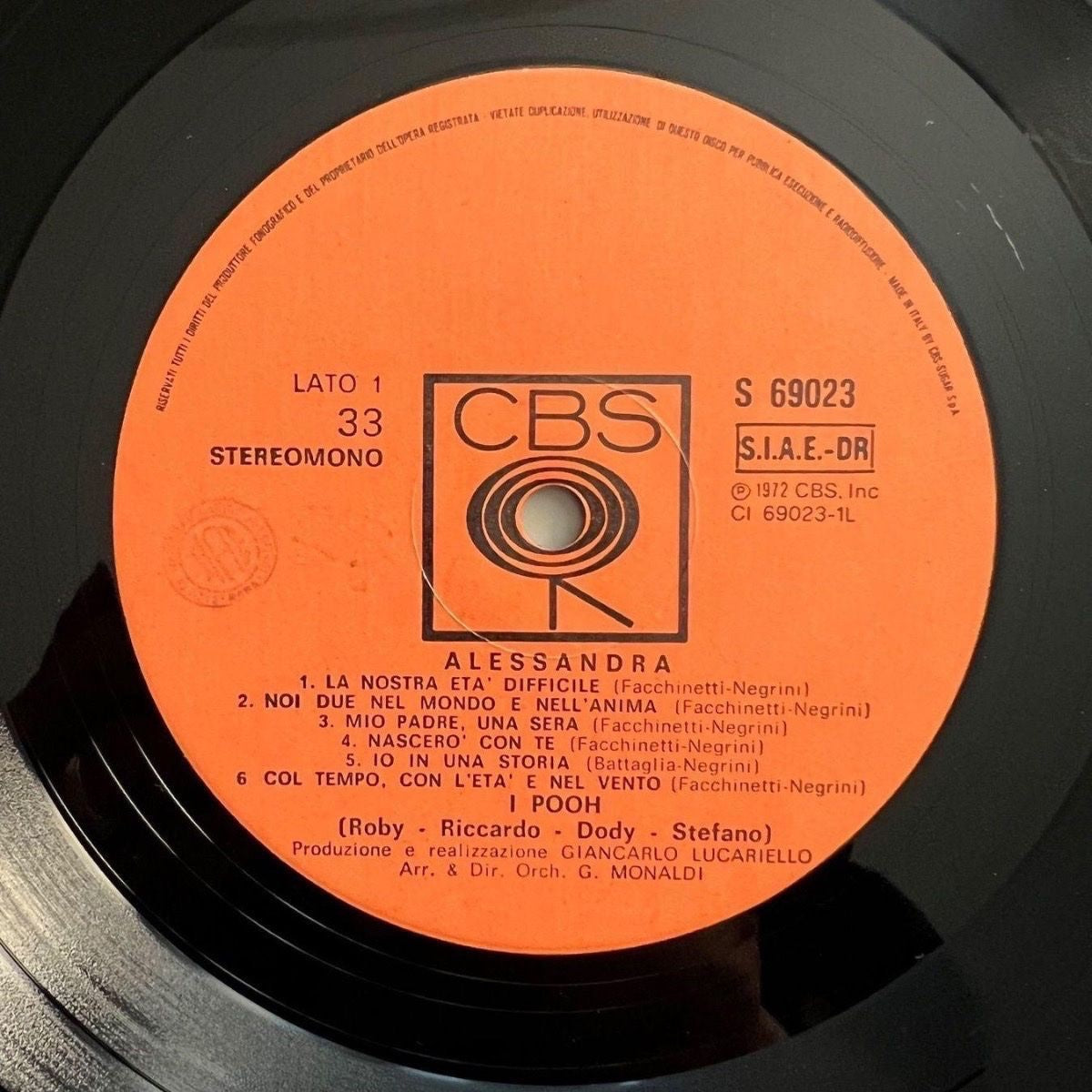 I Pooh - Alessandra / 1. Italy-Press. 1972 incl. Movie Strip - (VG+/M-)