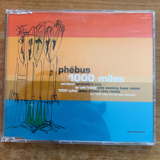 Phébus - 1000 Miles / CD-Single - 1. Swiss-Press. 2000 - (M-/M-)