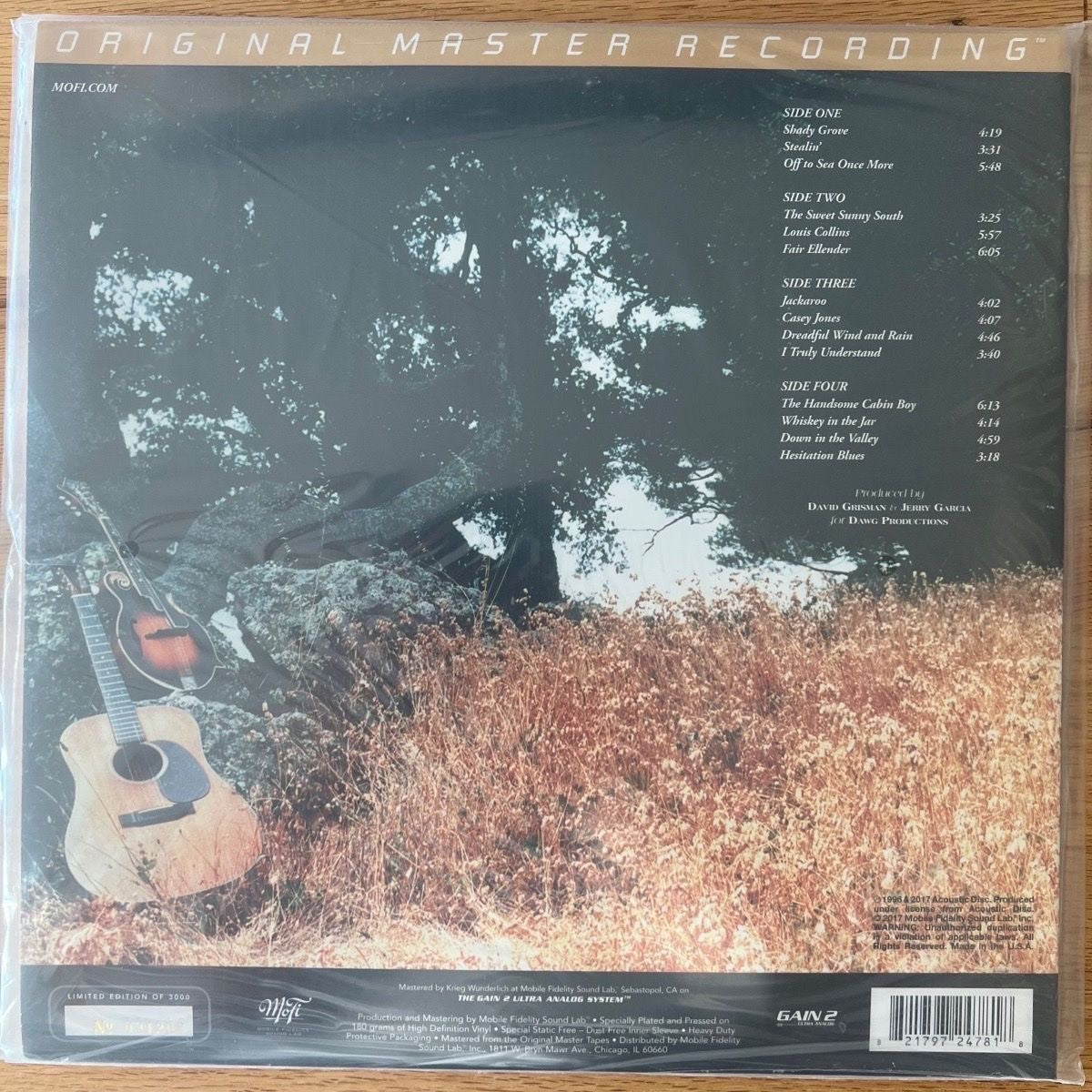 Jerry Garcia, David Grisman - Shady Grove / Audiophile MFSL 2017 - (Mint & Sealed)