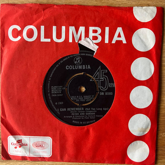 Peter & Gordon - I Can Remember / 1. UK-Press. 1969 - (VG++/VG+)