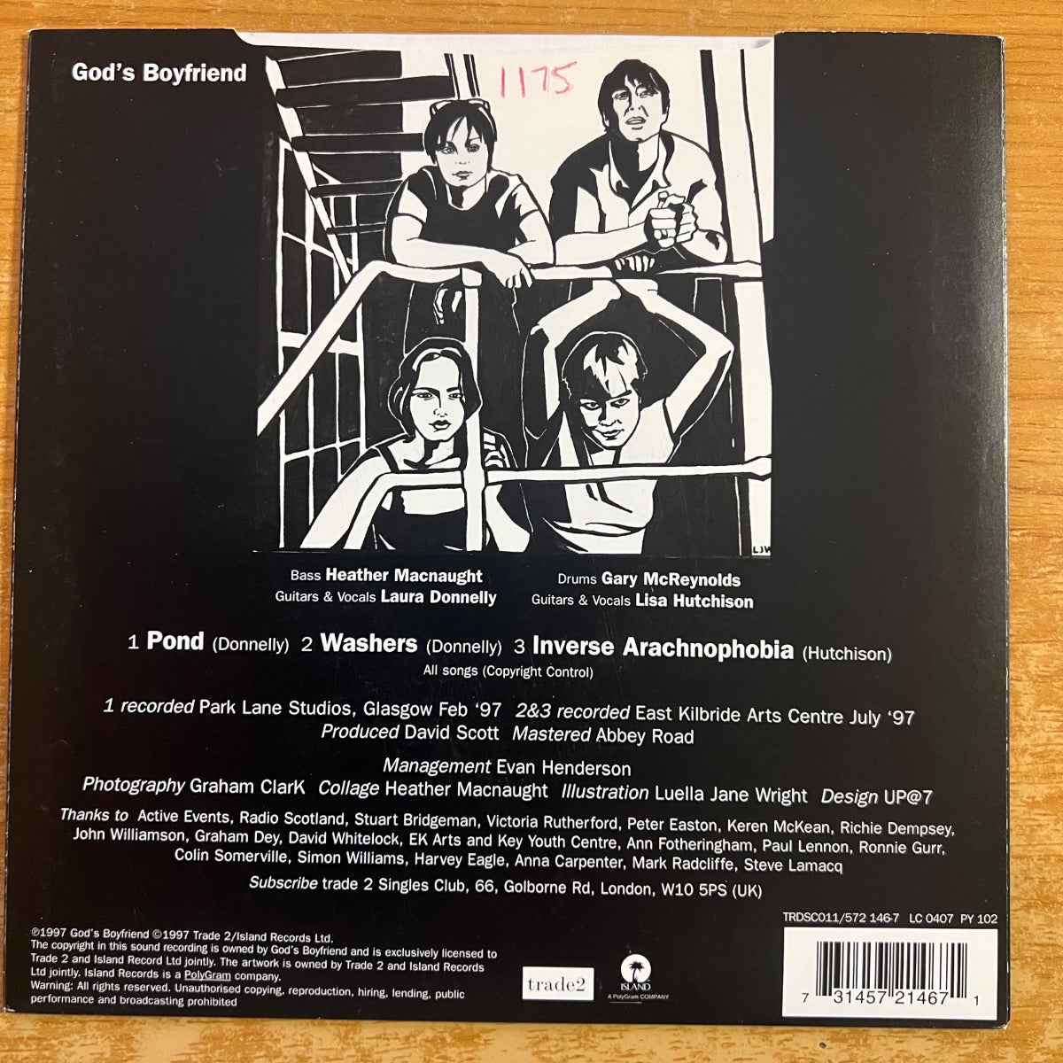 God's Boyfriend - Pond / 7" EP - 1. UK 1997 - 3 Track EP - (VG++/M-)
