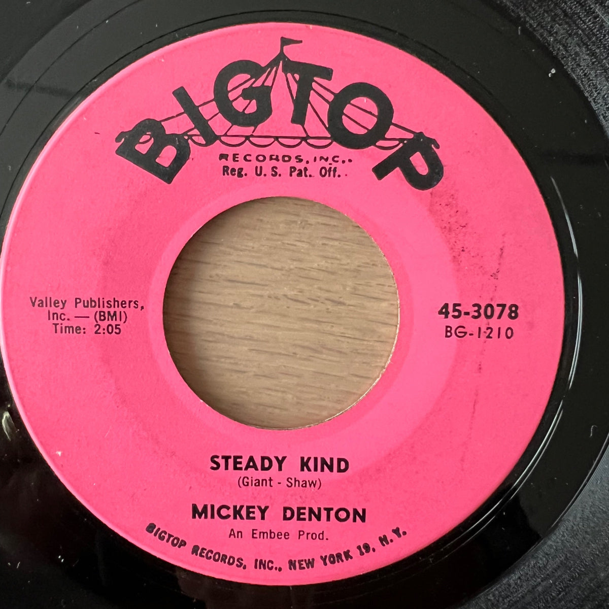 Mickey Denton - Steady Kind / 1. US-Press. 1961 - (VG+/Neutral)