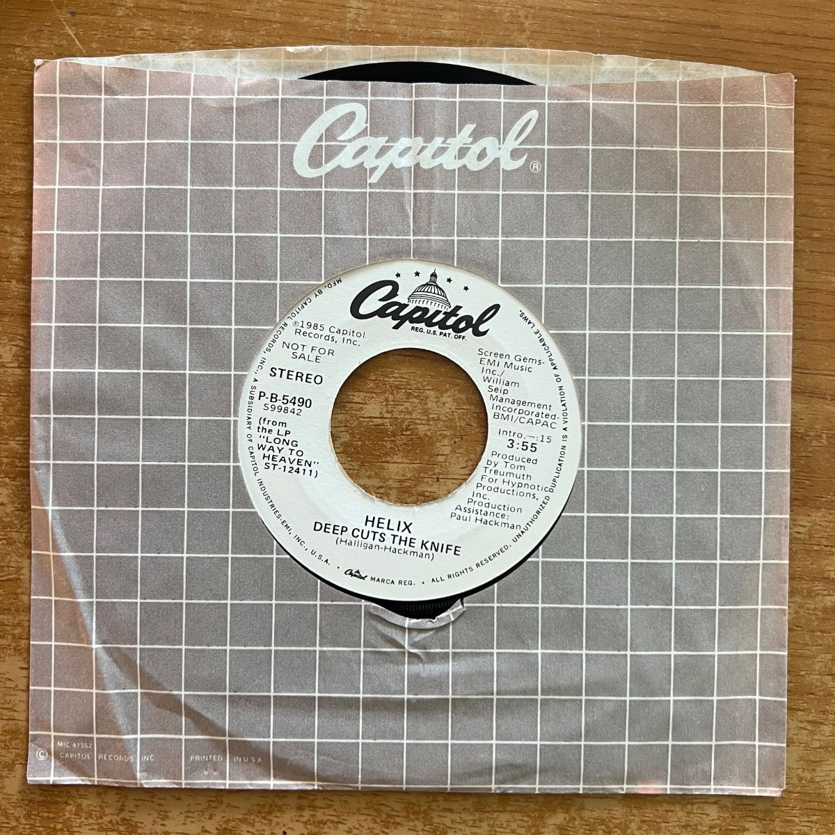 Helix - Deep Cuts The Knife / US-Promo 1985 - (VG++/VG+)