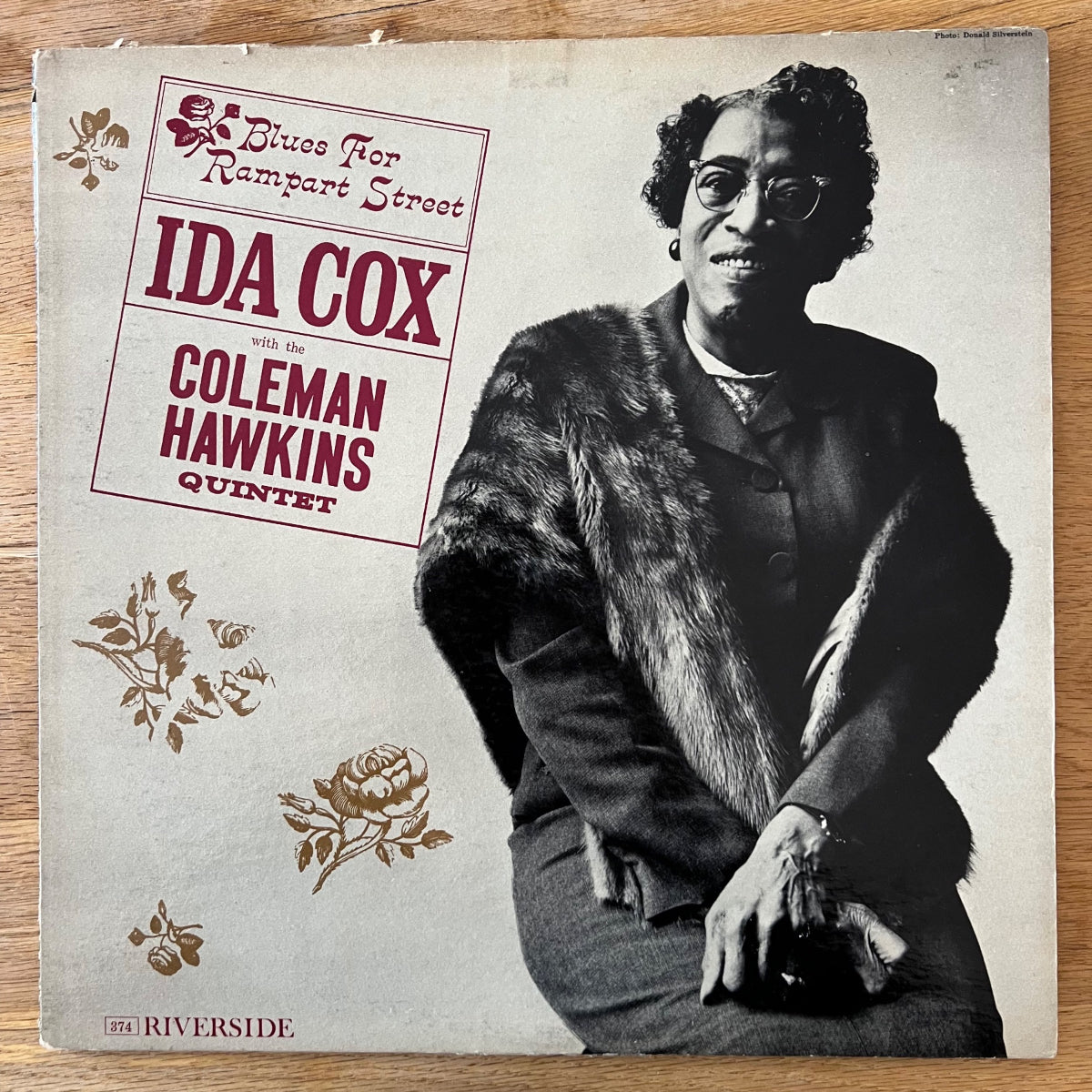 Ida Cox &amp; Coleman Hawkins Quintet - Blues For Rampart Street / 1st US Press. 1961 - (M-/VG+)
